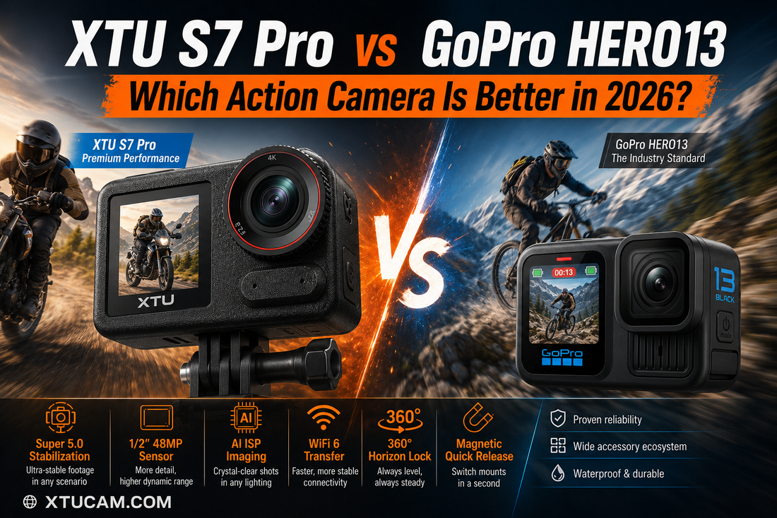 XTU S7 Pro vs GoPro HERO13 Black Comparison (2026): Specs, Video Quality & Value