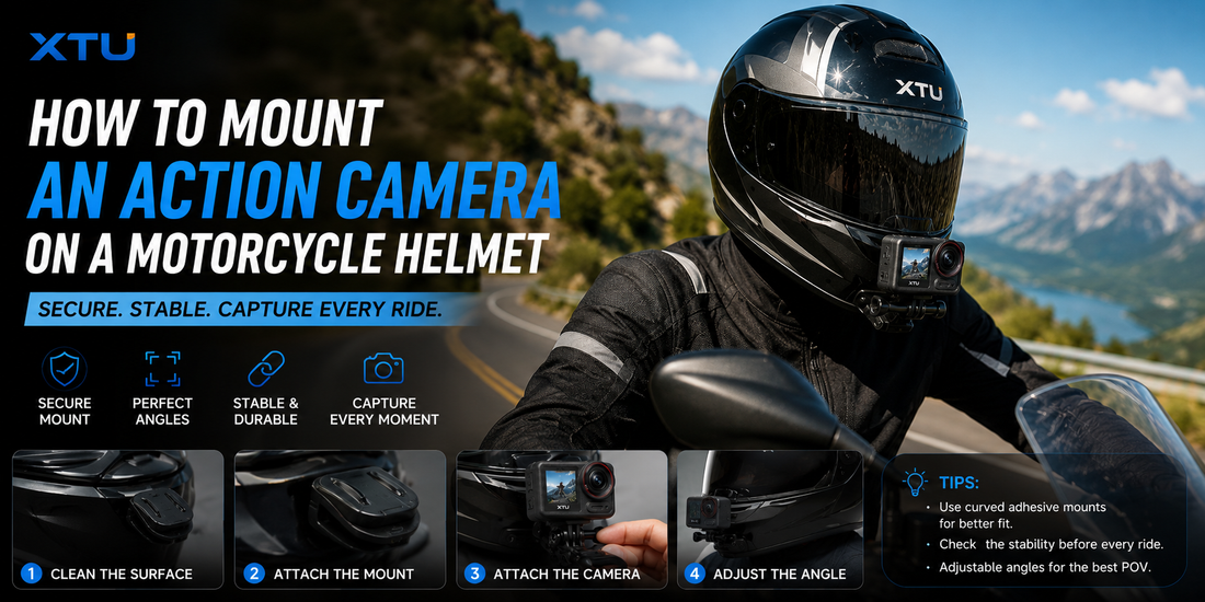 How to Mount an Action Camera on a Motorcycle Helmet (2026 Complete Guide)
