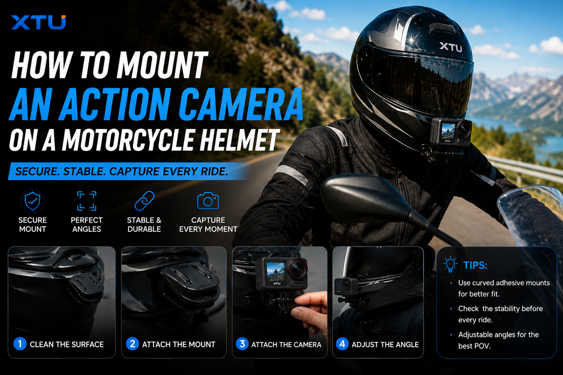 How to Mount an Action Camera on a Motorcycle Helmet (2026 Complete Guide)