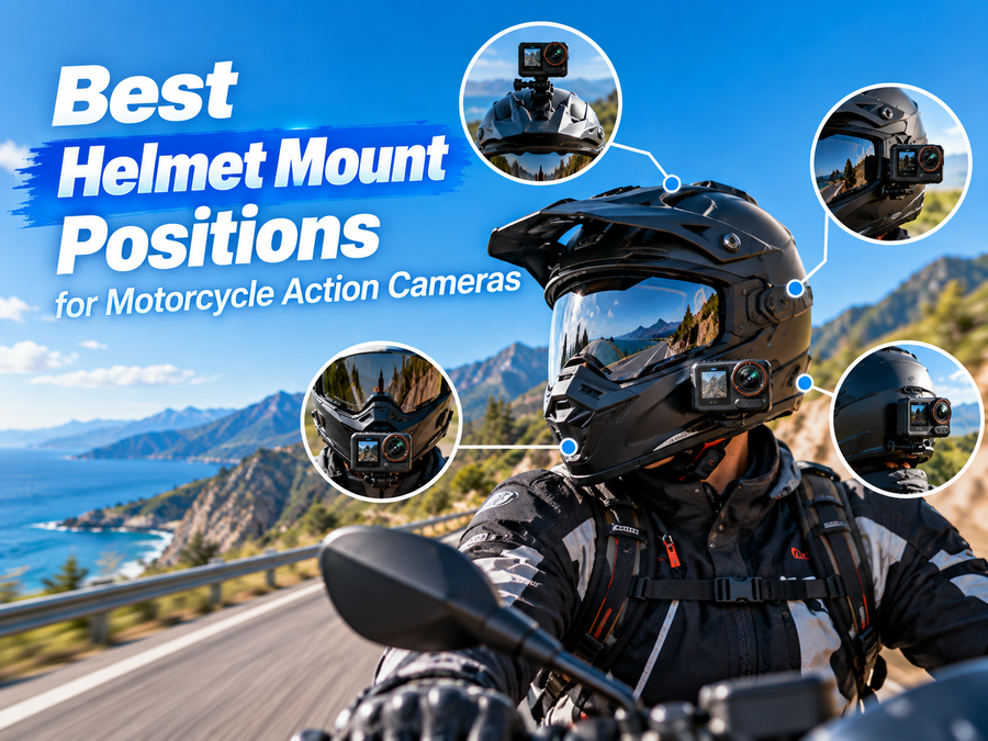 Best Helmet Mount Positions for Motorcycle Action Cameras