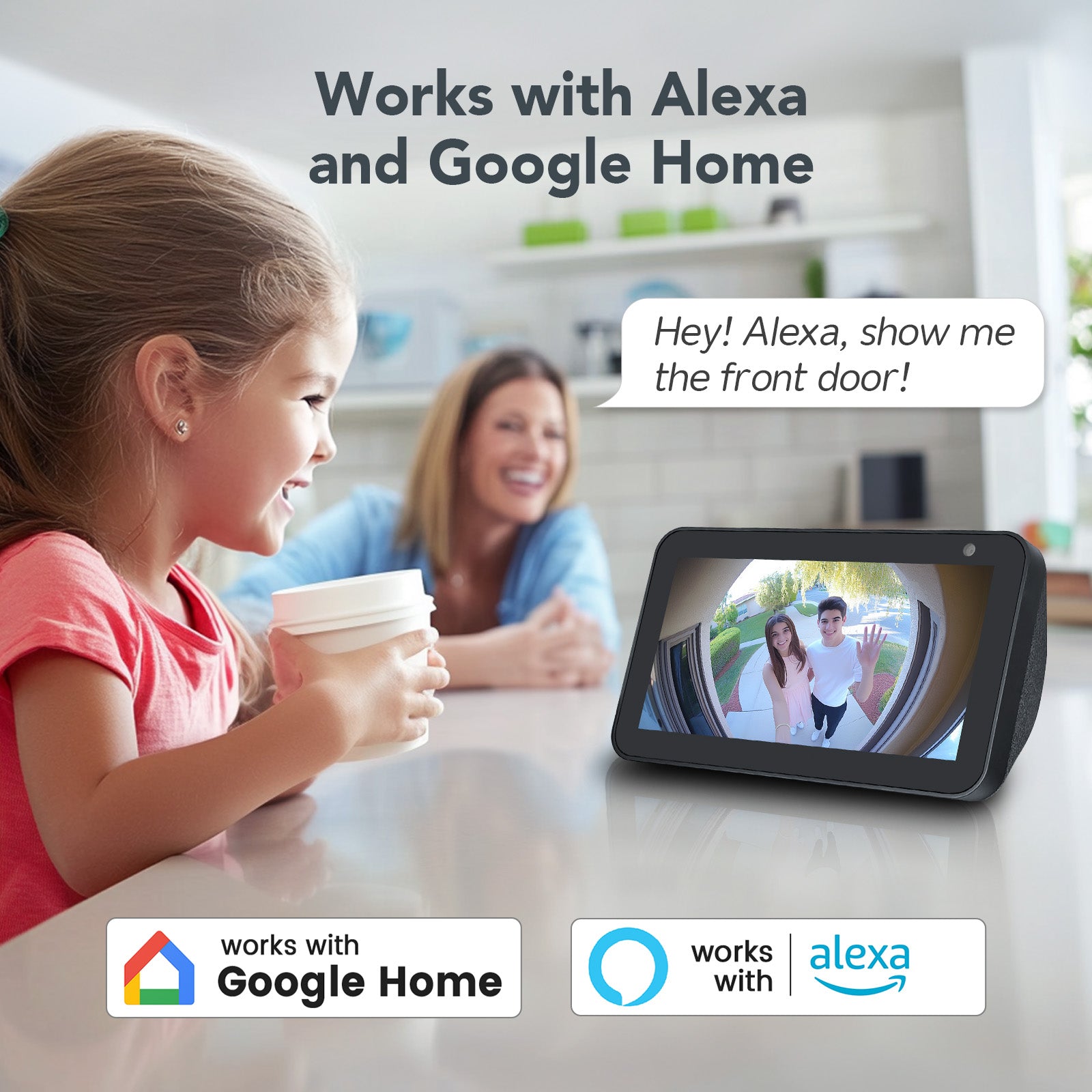 XTU J9 Plus 2K Wireless Video Doorbell Camera | Battery-Powered Smart Doorbell with Two-Way Audio & 180° Head-to-Toe View