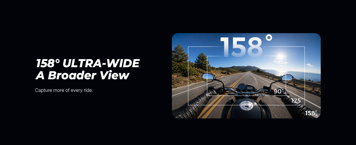 158° Ultra-Wide View