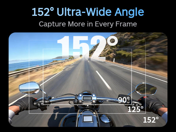 152° Ultra-Wide Angle