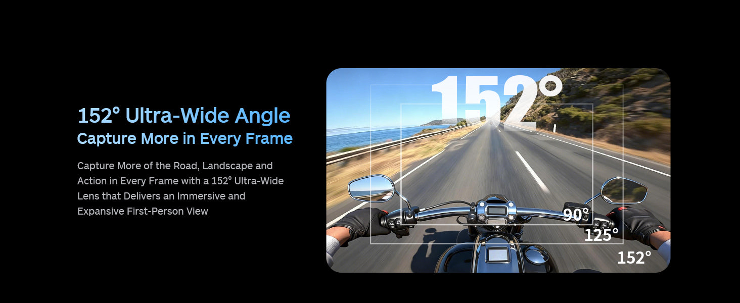 152° Ultra-Wide Angle