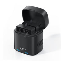 XTU Dual Battery Charger & Charging Case with 2 Batteries for S7 Pro & S7 Pro Max