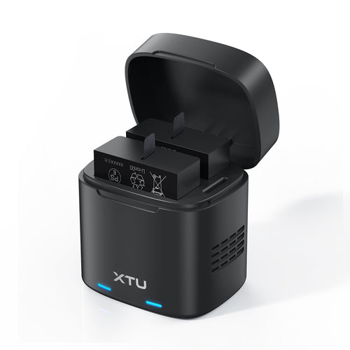 XTU Dual Battery Charger & Charging Case with 2 Batteries for S7 Pro & S7 Pro Max