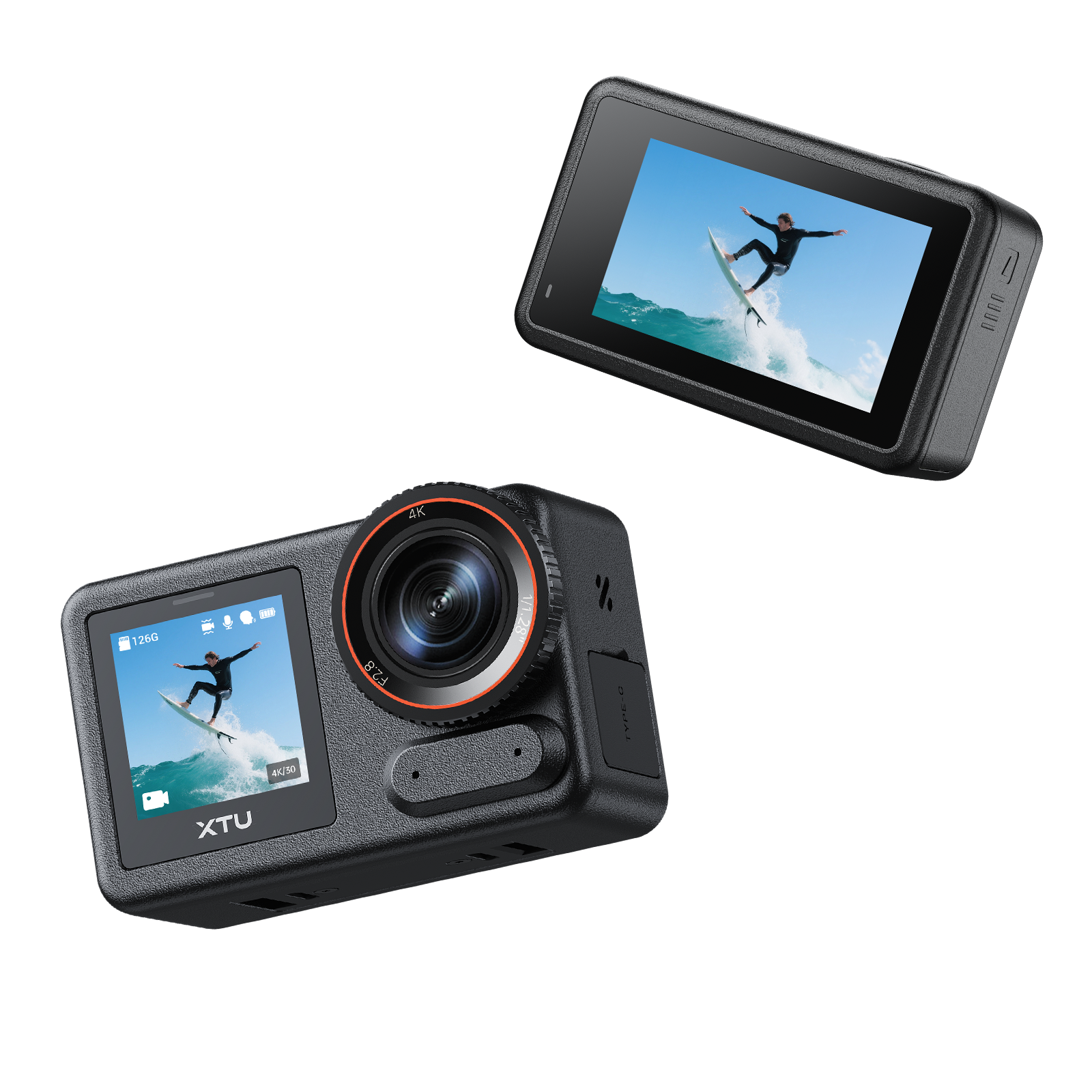 XTU S7 Pro Max 4K50FPS HDR Action Camera | 1/1.28" RYYB Sensor 50MP, AI ISP & 14-Stop Dynamic Range