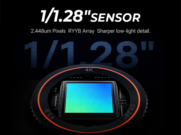 1/1.28" Large Sensor