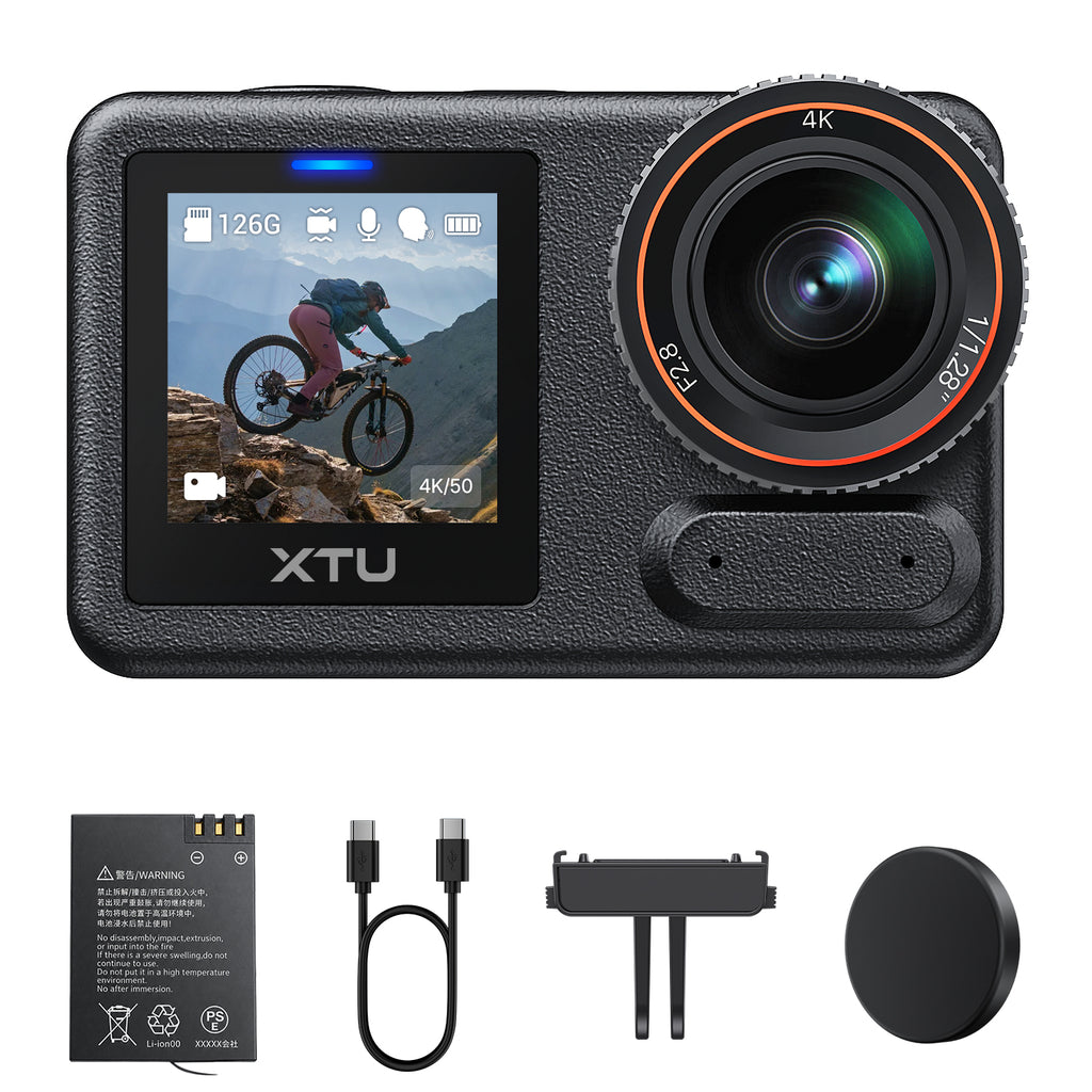 XTU S7 Pro Max 4K Action Camera | AI Night Vision & 1/1.28" Sensor