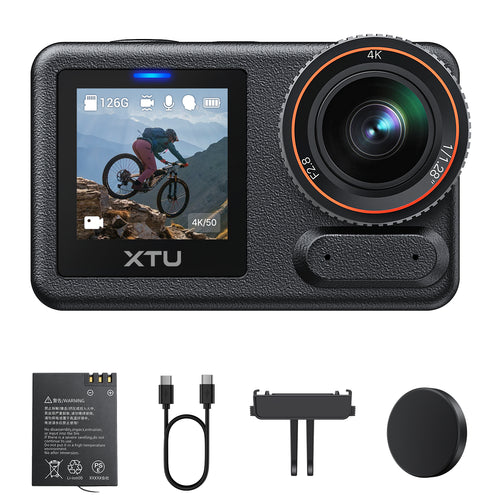 XTU S7 Pro Max 4K Action Camera | AI Night Vision & 1/1.28" Sensor