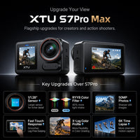 XTU S7 Pro Max 4K Action Camera | AI Night Vision & 1/1.28" Sensor