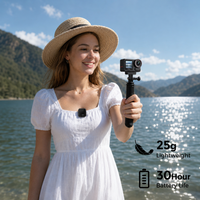 XTU Mic 1 Bluetooth Wireless Microphone for Action Cameras | Clip-On Mic for S7 Pro & S7 Pro Max