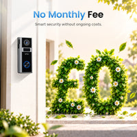 XTU J11 3K 5MP Doorbell Camera Wireless, No Monthly Fee, Smart Chime Base