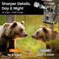 XTU Solar Trail Camera WiFi & Bluetooth, 64MP 4K Game Camera with Night Vision, 0.2s Trigger & Low-Glow IR Night Vision