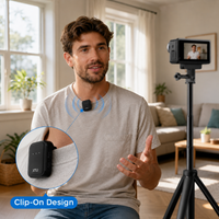 XTU Mic 1 Bluetooth Wireless Microphone for Action Cameras | Clip-On Mic for S7 Pro & S7 Pro Max