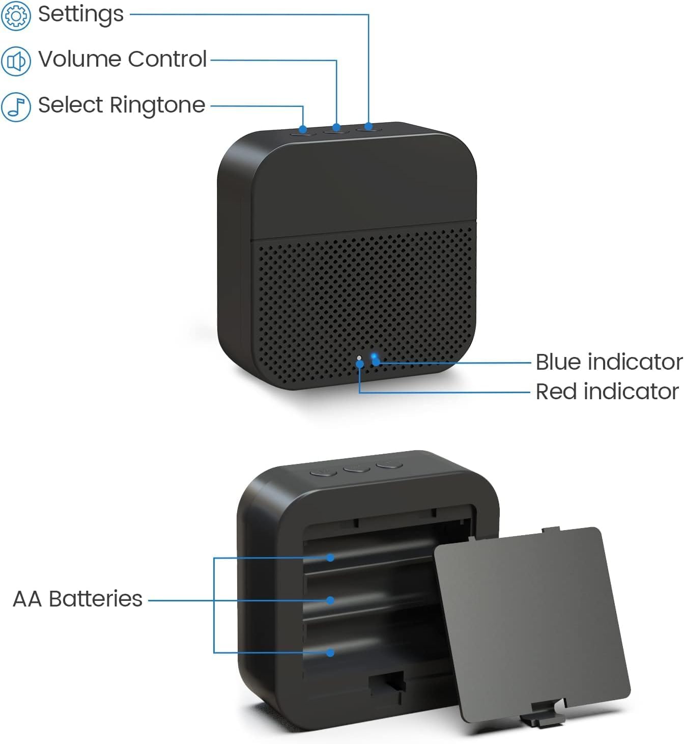 XTU Wireless Doorbell Chime for J7, J9, J9 Plus & J10 Video Doorbells