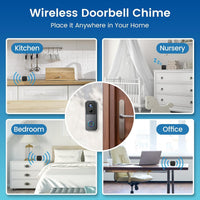XTU Wireless Doorbell Chime for J7, J9, J9 Plus & J10 Video Doorbells