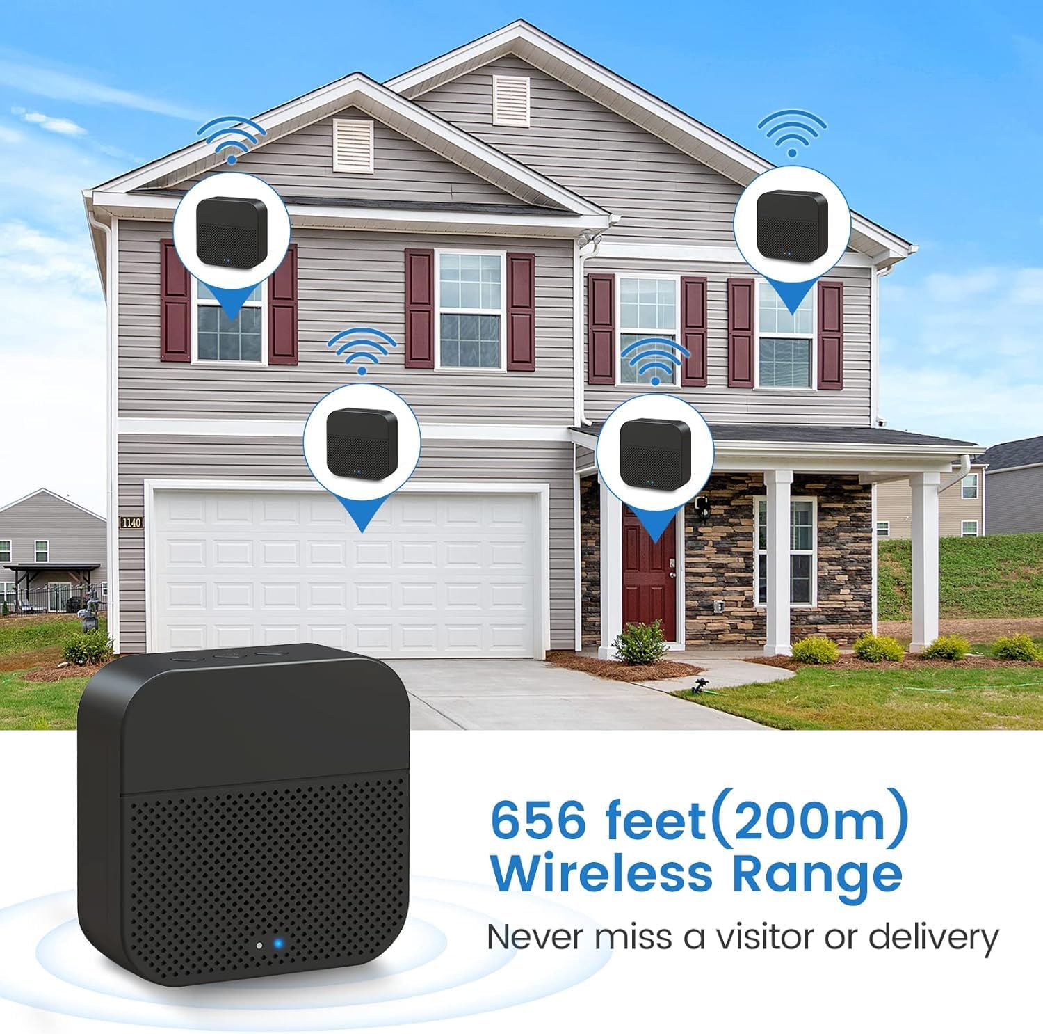 XTU Wireless Doorbell Chime for J7, J9, J9 Plus & J10 Video Doorbells