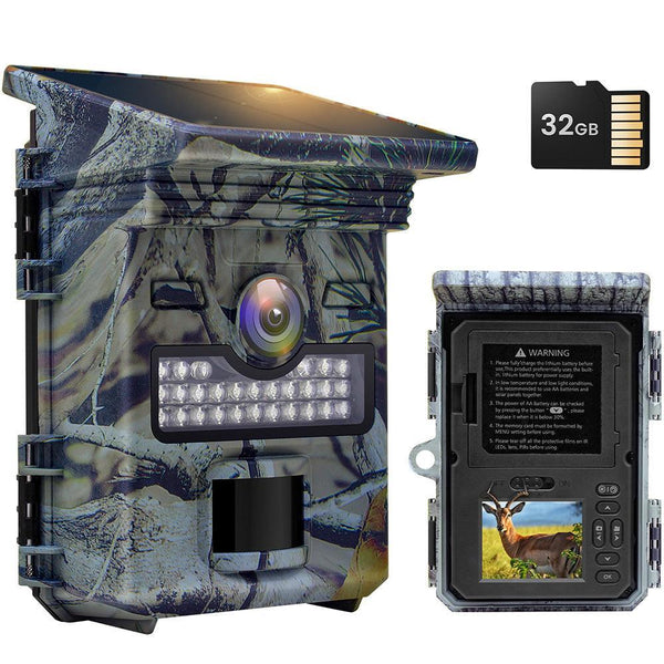 XTU RS12 IP66 Waterproof 4K Night Vision Solar Trail Camera