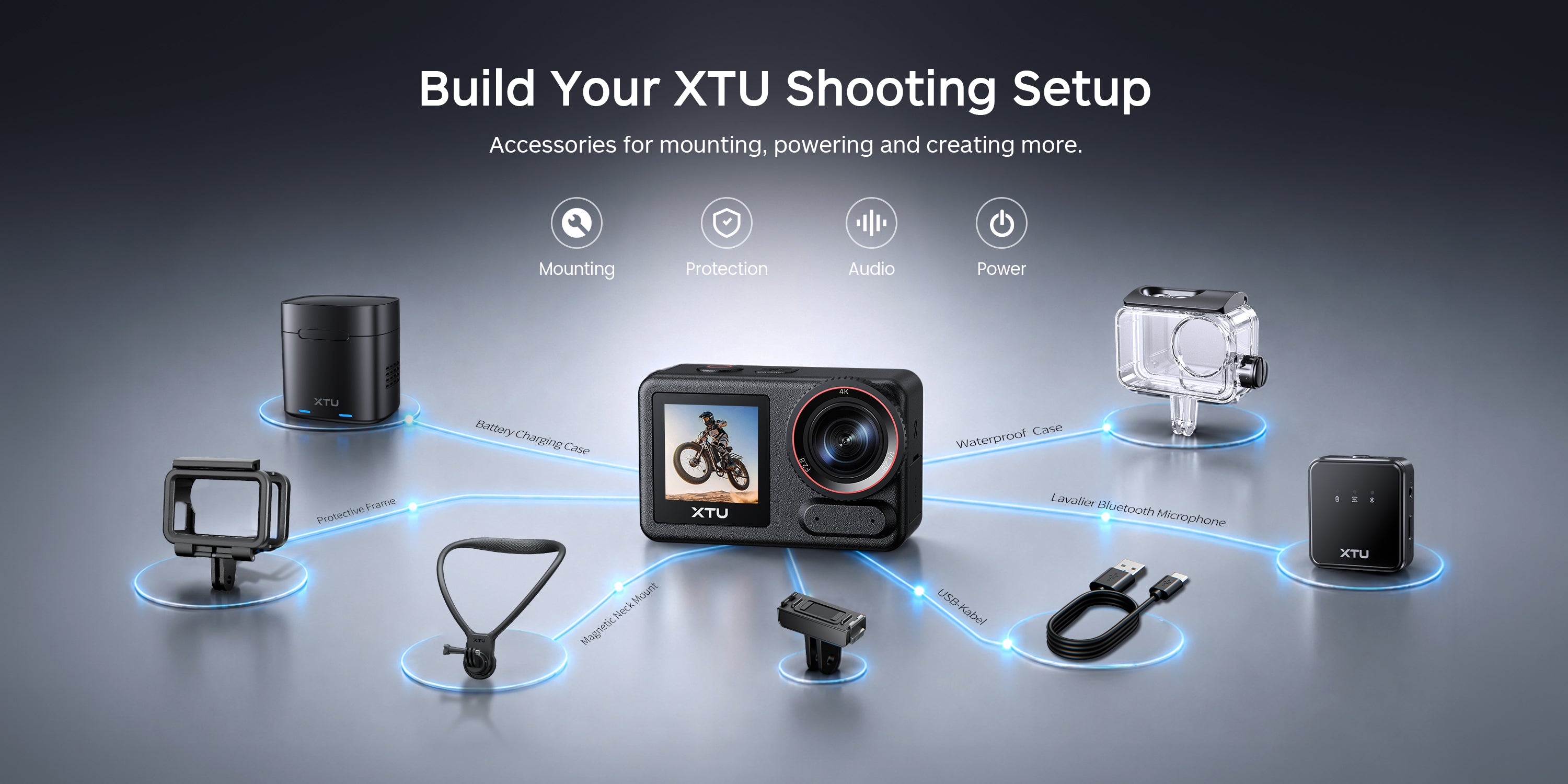 XTU S7 Pro 4K Action Camera | 50FPS, AI ISP, Super 5.0 Stabilization, Wi-Fi 6 & 360° Horizon Lock