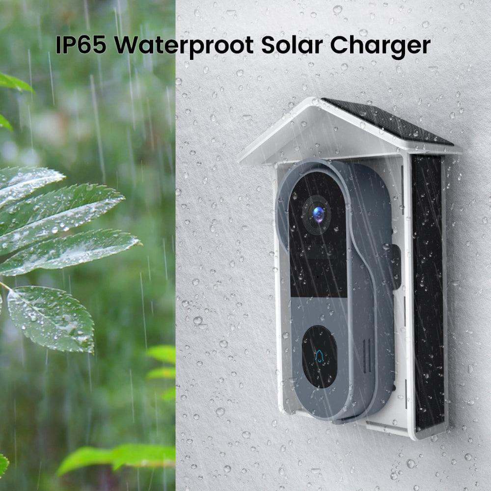 XTU Solar Charger for Wireless Video Doorbells | Weatherproof Solar Panel