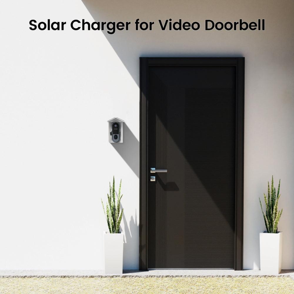 XTU Solar Charger for Wireless Video Doorbells | Weatherproof Solar Panel