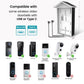 XTU Solar Charging Panel for J7/J7 Plus/J9/J9 Plus/J10/J10 Plus Video Doorbells & Security Cameras, Waterproof